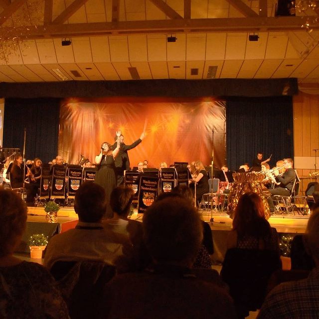 Photo by Musikalische Löwen on May 31, 2020. Image may contain: 1 person, on stage and indoor.